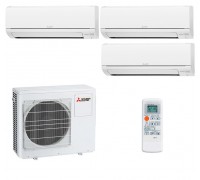 Мульти-сплит система Mitsubishi Electric MSZ-HJ25VA x 3 / MXZ-3HJ50VA-ER1