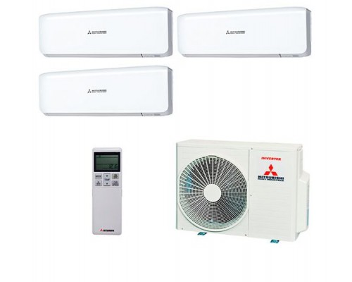 Мульти-сплит система Mitsubishi Heavy SRK20ZS-W x 3 / SCM50ZS-S1