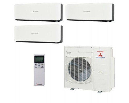 Мульти-сплит система Mitsubishi Heavy SRK25ZS-WB + SRK35ZS-WB + SRK50ZS-WB / SCM100ZМ-S
