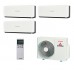 Мульти-сплит система Mitsubishi Heavy SRK20ZS-WB x 3 / SCM50ZS-S1