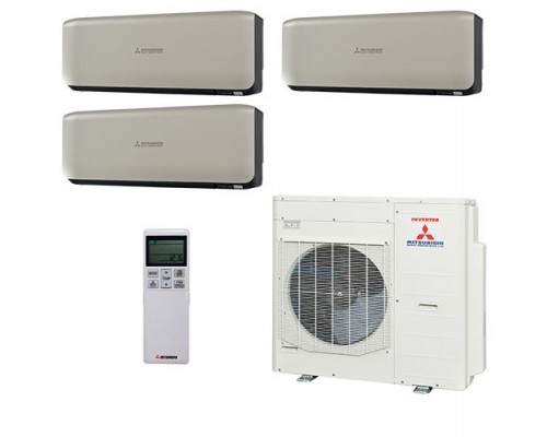 Мульти-сплит система Mitsubishi Heavy SRK25ZS-WT + SRK35ZS-WT + SRK50ZS-WT / SCM100ZМ-S