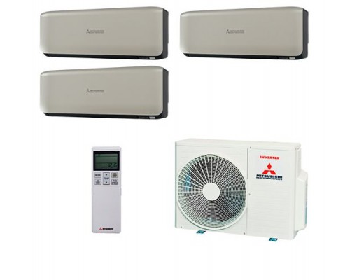 Мульти-сплит система Mitsubishi Heavy SRK20ZS-WT x 3 / SCM50ZS-S1