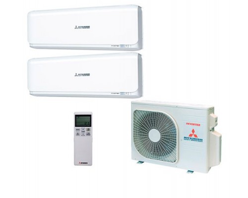 Мульти-сплит система Mitsubishi Heavy SRK25ZSX-W x 2 / SCM45ZS-S