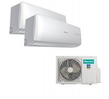 Мульти-сплит система Hisense AMS-09UR4SVEDL6 (S) + AMS-12UR4SVEDL6 (S) / AMW2-18U4SXE