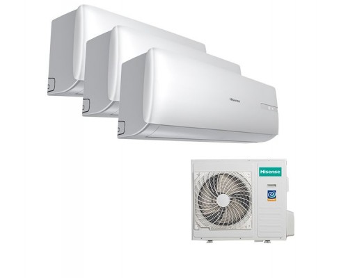Мульти-сплит система Hisense AMS-09UR4SVEDL6 (S) x 3 / AMW3-24U4SZD