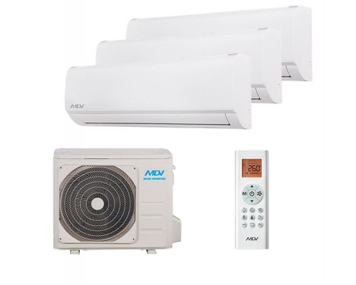Мульти-сплит система MDV MDSAF-07HRDN8 x 2 + MDSAF-12HRDN8 / MD3O-27HFN8