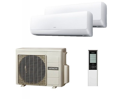 Мульти-сплит система Hitachi RAK-25RXE x 2 / RAM-40NP2E