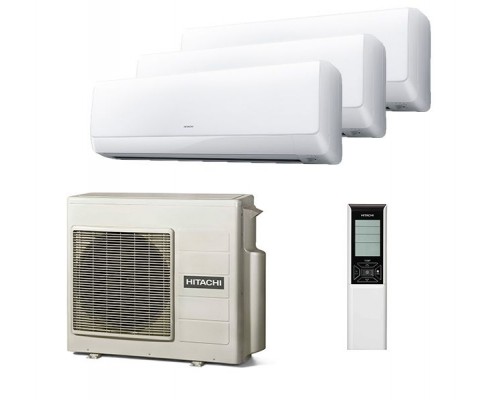 Мульти-сплит система Hitachi RAK-18QXE + RAK-25RXE + RAK-35RXE / RAM-68NP3E