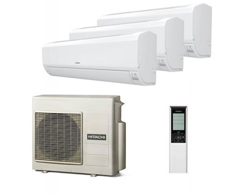 Мульти-сплит система Hitachi RAK-18RPE x 3 / RAM-53NP3E