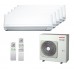 Мульти-сплит система Toshiba RAS-B10J2KVRG-E x 5 / RAS-5M34U2AVG-E