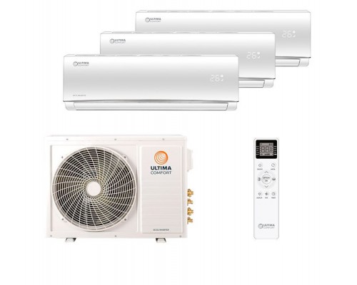 Мульти-сплит система Ultima Comfort UC-ECM09PN + UC-ECM12PN x 2 / UC-3FMA24-OUT
