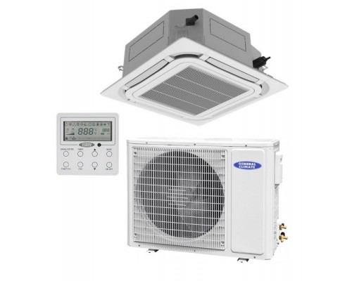Кассетный кондиционер General Climate GC-4CE18HRF(c) / GU-UE18HF