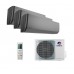 Мульти-сплит система Gree GWH09AGCXB-K6DNA4F/I x 3 / GWHD(21)NK6OO (LCLH)