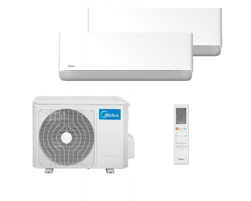 Мульти-сплит система Midea на две комнаты серии BreezeLeSS E