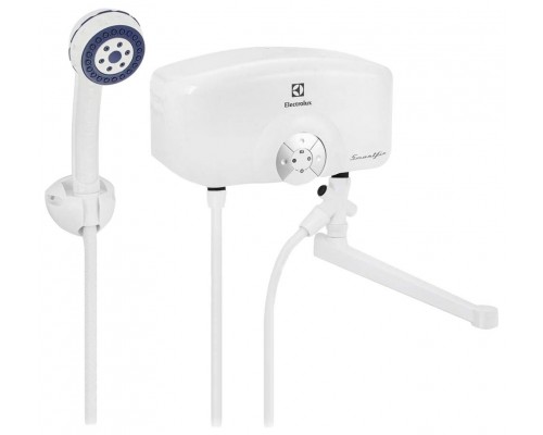 Водонагреватель проточный Electrolux 5.5 TS Smartfix (душ+кран) white