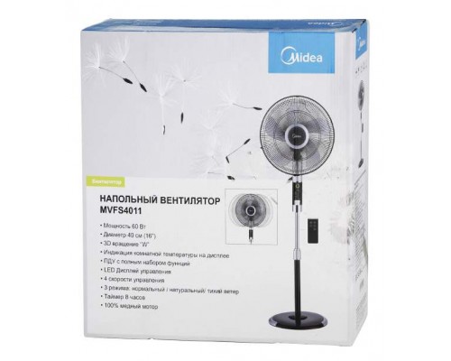 Вентилятор напольный Midea MVFS4011 black