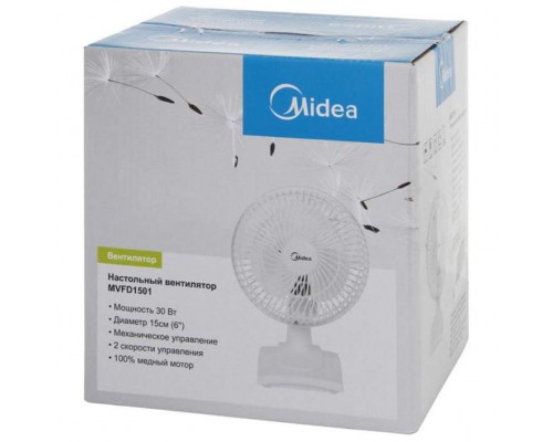 Вентилятор настольный Midea MVFD1501 white