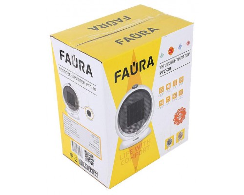 Тепловентилятор Neoclima Faura PTC-20 серебристый
