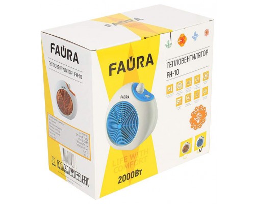 Тепловентилятор Neoclima FAURA FH-10 белый, синий