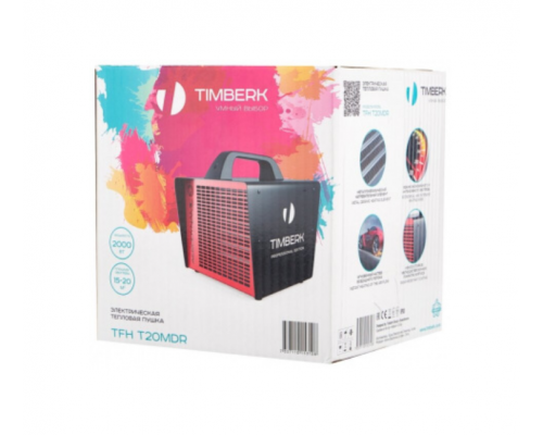 Тепловентилятор Timberk TFH T20MDR черный, красный