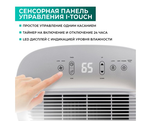 Осушитель воздуха Timberk T-DH20-P55WF White