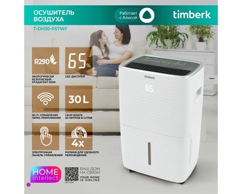 Осушитель воздуха Timberk T-DH30-P57WF White
