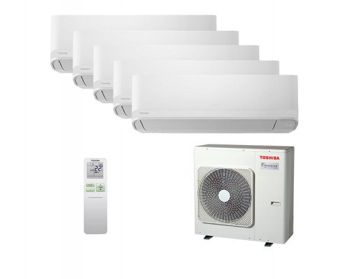 Мульти-сплит система Toshiba RAS-B10CKVG-EE x 5 / RAS-5M34G3AVG-E