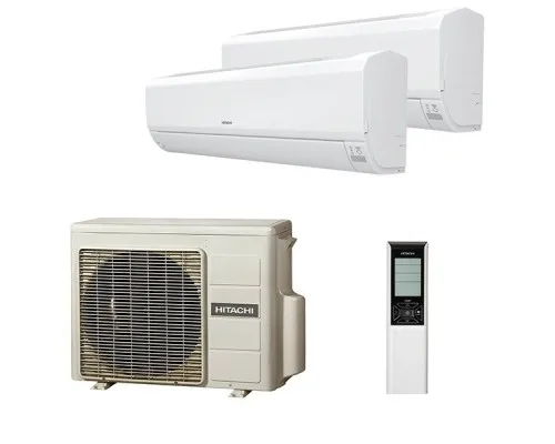 Мульти-сплит система Hitachi RAK-25RPE x 2 / RAM-40NP2E